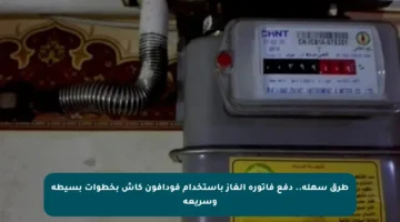 طرق سهلة.. دفع فاتورة الغاز باستخدام فودافون كاش بخطوات بسيطة وسريعة